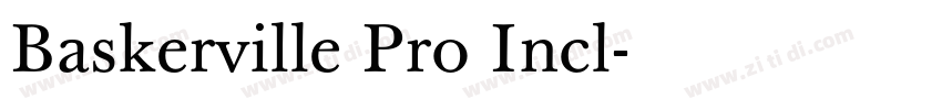Baskerville Pro Incl字体转换